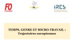Temps, genre et micro-travail : Trajectoires européennes