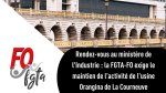 Rendez-vous au ministère de l’Industrie : la FGTA-FO exige le maintien de l’activité de l’usine Orangina de La Courneuve