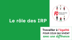 Le rôle des IRP